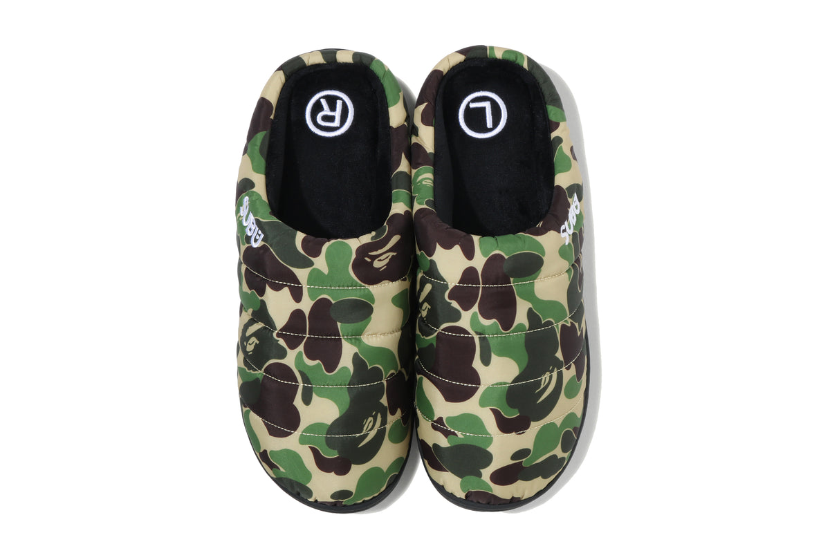 BAPE X SUBU ABC CAMO PUFFER SANDALS