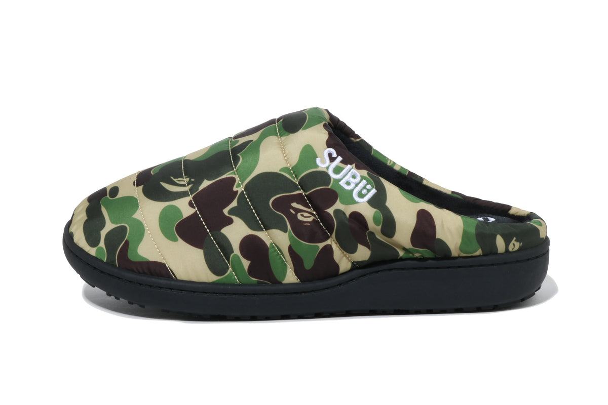 BAPE X SUBU ABC CAMO PUFFER SANDALS