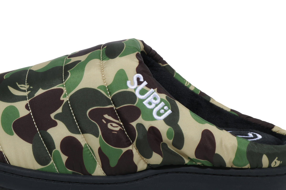 BAPE X SUBU ABC CAMO PUFFER SANDALS