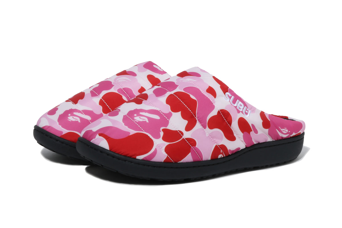 BAPE X SUBU ABC CAMO PUFFER SANDALS