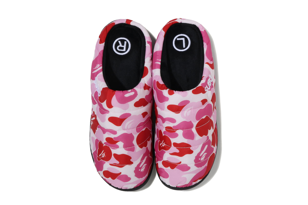 BAPE X SUBU ABC CAMO PUFFER SANDALS