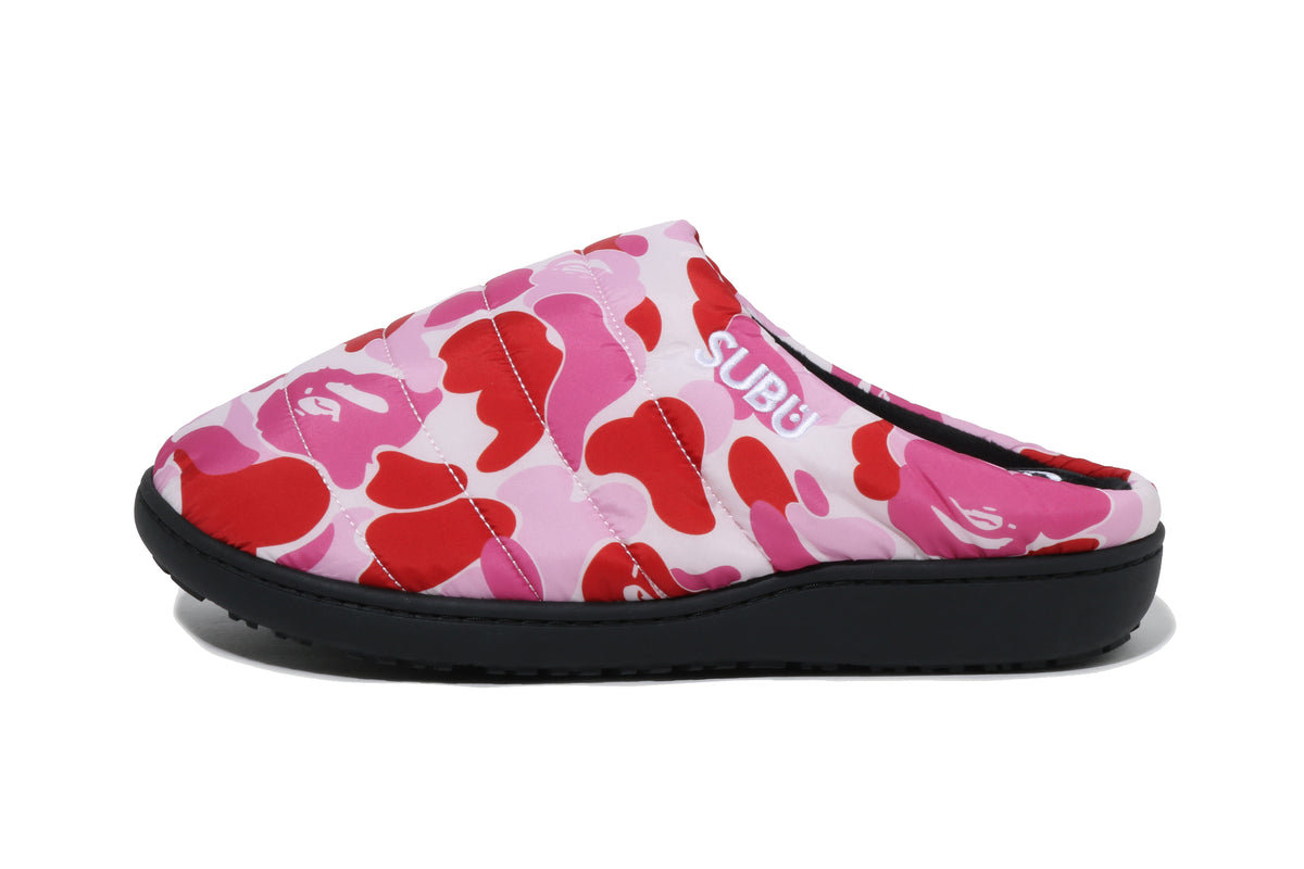 BAPE X SUBU ABC CAMO PUFFER SANDALS