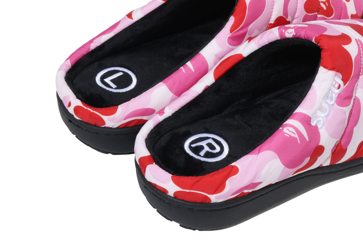 BAPE X SUBU ABC CAMO PUFFER SANDALS
