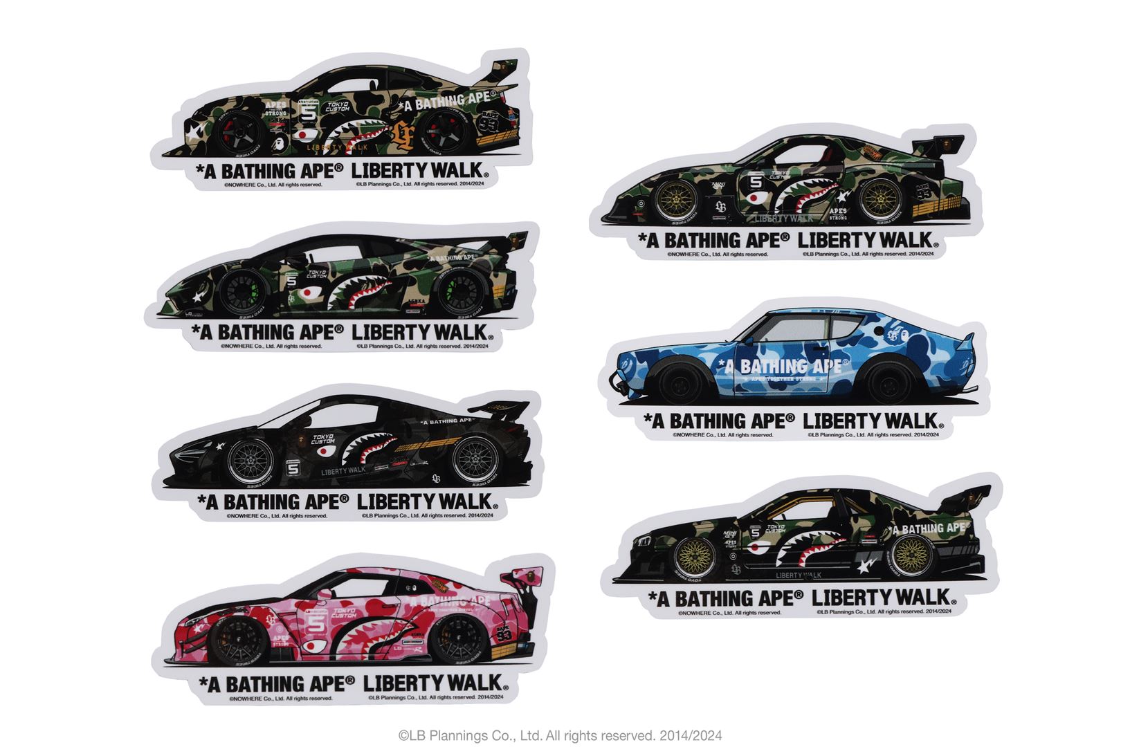 BAPE X LBWK - STICKER SET – eu.bape.com