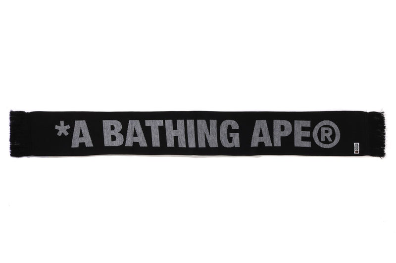 0ZXSFM182011N/JACQUARD BAPE LOGO LONG SCARF