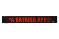 0ZXSFM182011N/JACQUARD BAPE LOGO LONG SCARF