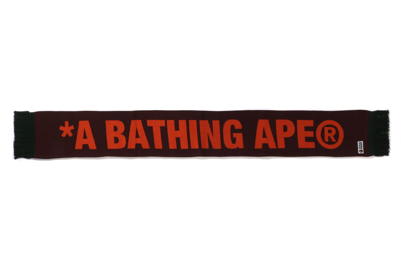 0ZXSFM182011N/JACQUARD BAPE LOGO LONG SCARF