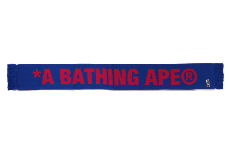 0ZXSFM182011N/JACQUARD BAPE LOGO LONG SCARF