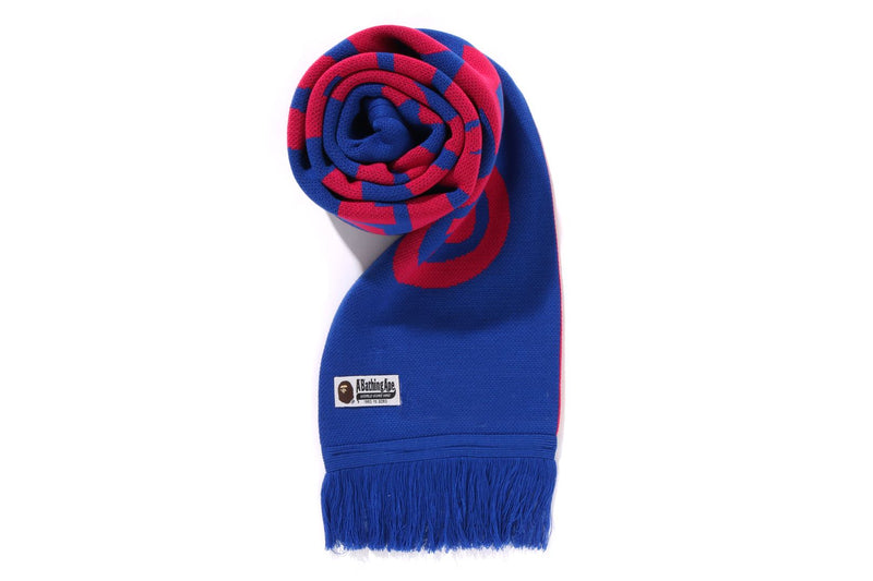 0ZXSFM182011N/JACQUARD BAPE LOGO LONG SCARF