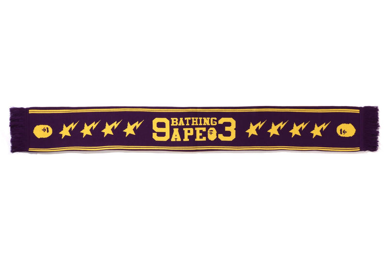 0ZXSFM182011N/JACQUARD BAPE LOGO LONG SCARF