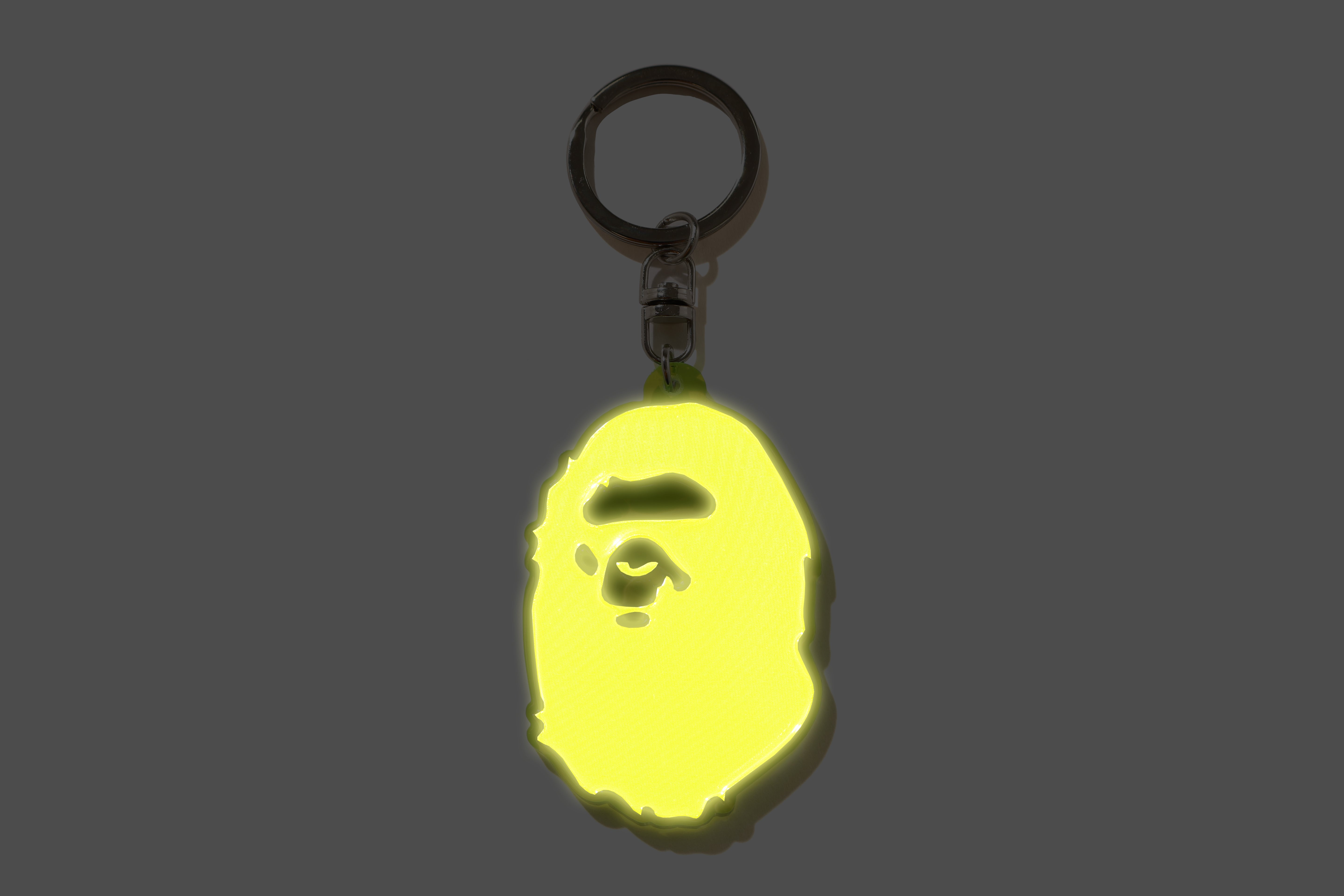APE HEAD REFLECTIVE KEYCHAIN – eu.bape.com