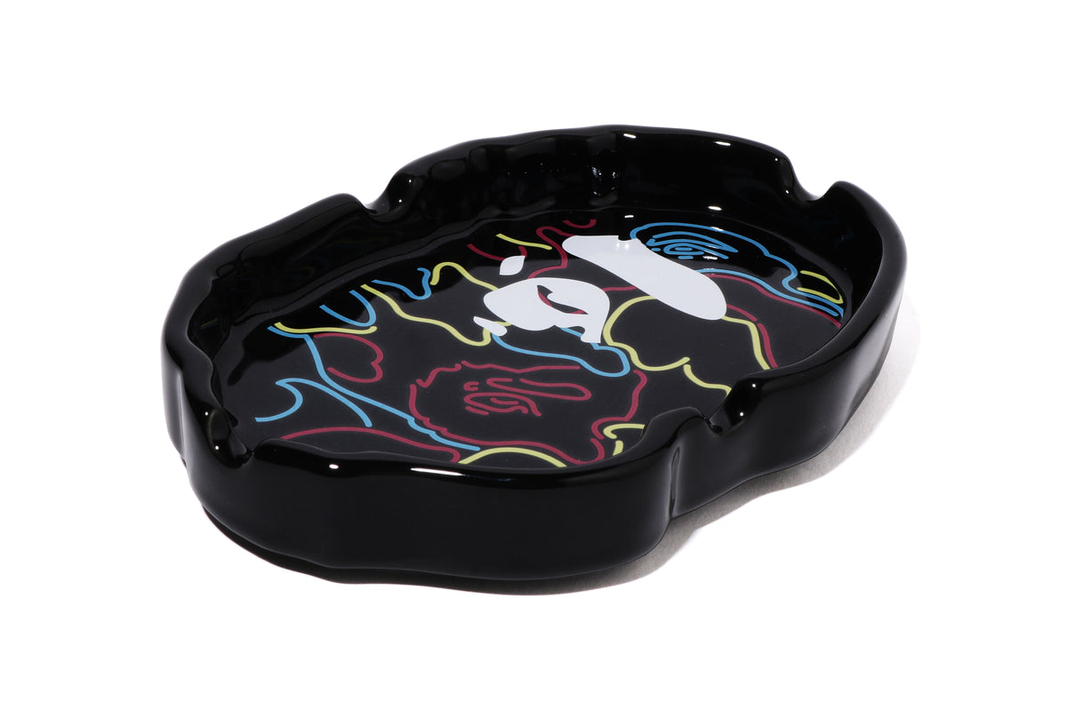 NEON CAMO APE HEAD ASHTRAY