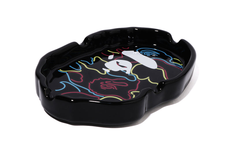 NEON CAMO APE HEAD ASHTRAY