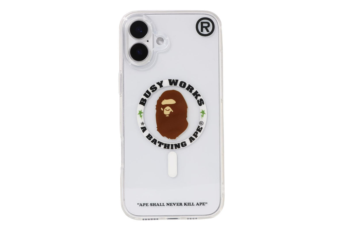 BAPE IPHONE 16 PLUS CLEAR CASE BAPE IPHONE 16 PLUS CLEAR CASE