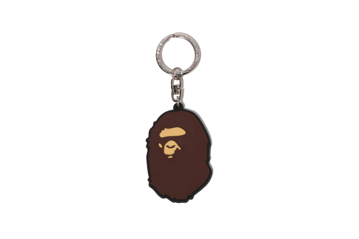 APE HEAD RUBBER KEYCHAIN