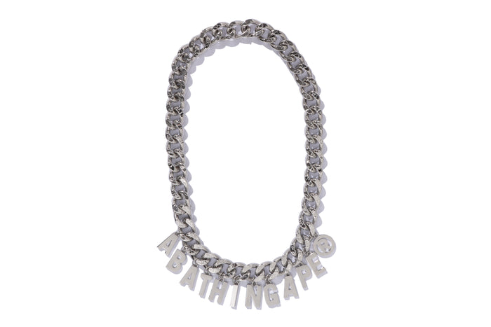 LINE CAMO DEBOSSED A BATHING APE CHAIN NECKLACE