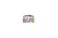 BAPE LOGO RING W/ MULTI COLOR RHINESTONE