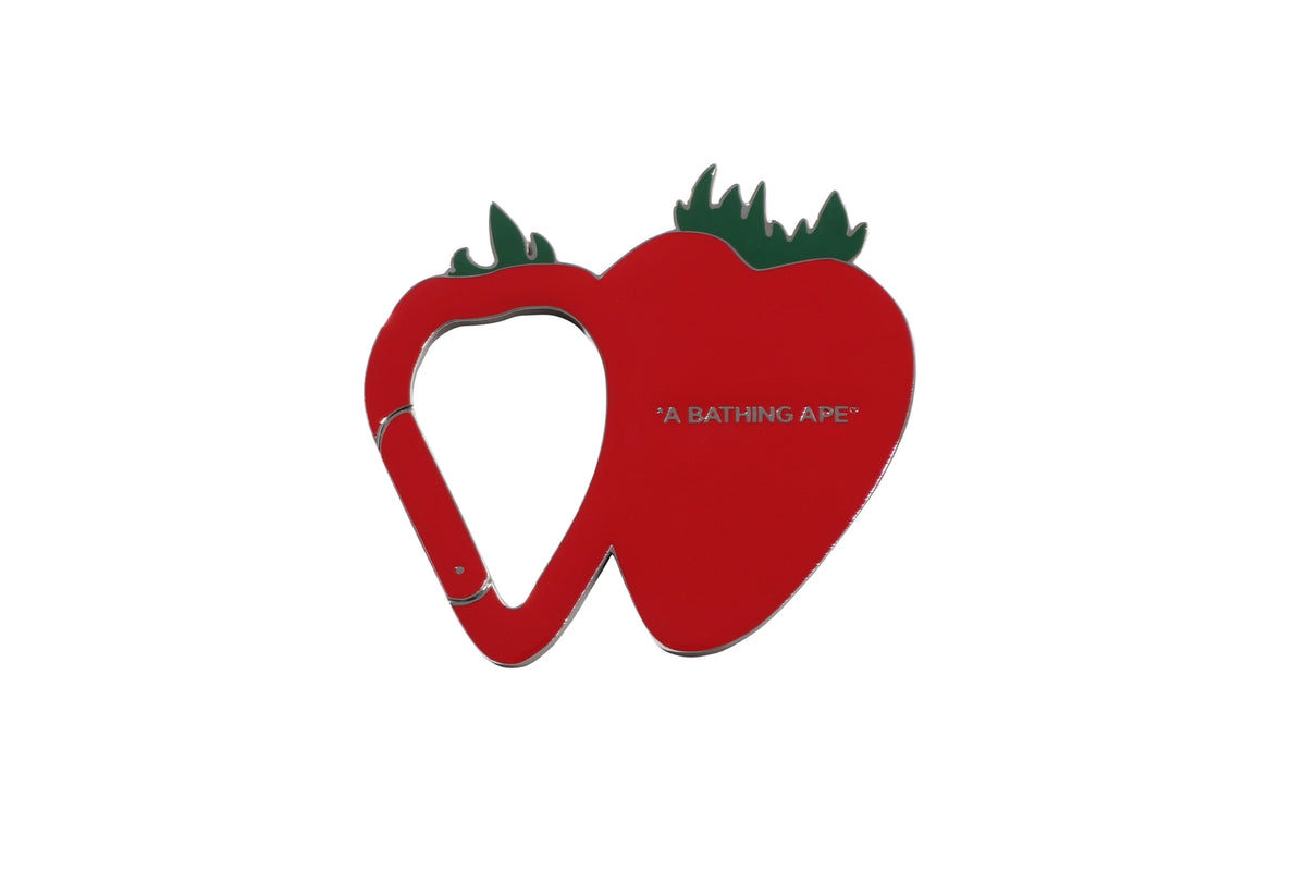 STRAWBERRY APE HEAD CARABINER LADIES