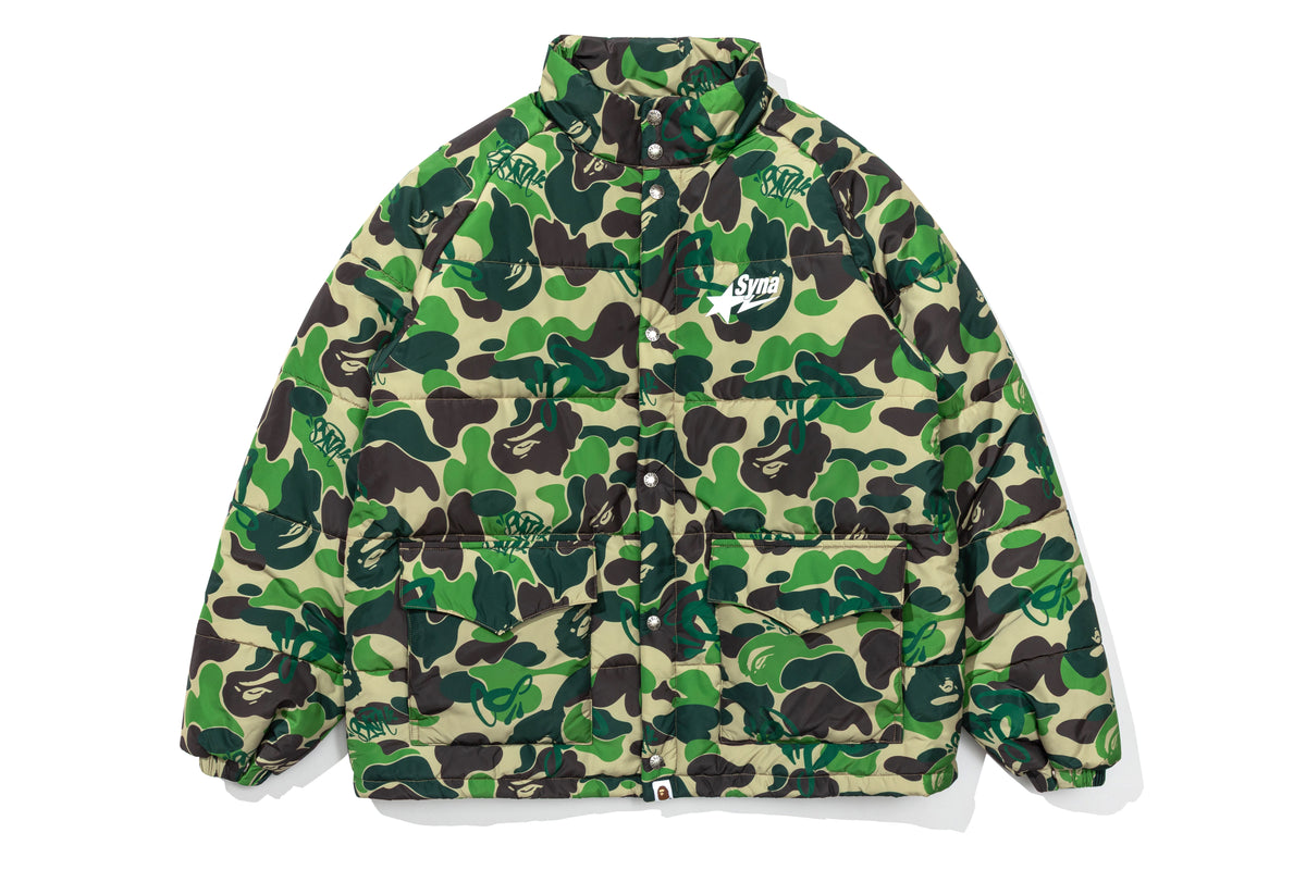 BAPE X SPOTIFY BY CENTRAL CEE CAMO PUFFER JACKET