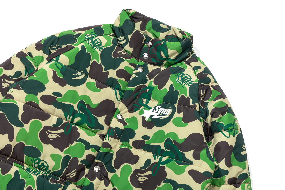 BAPE X SPOTIFY BY CENTRAL CEE CAMO PUFFER JACKET