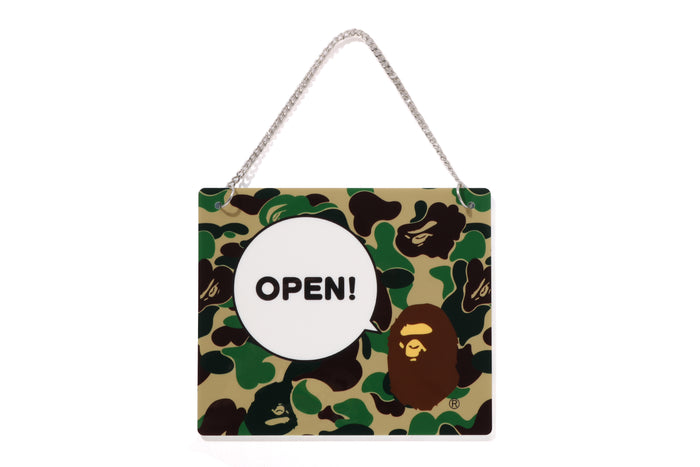 ABC CAMO OPEN / CLOSED SIGNBOARD