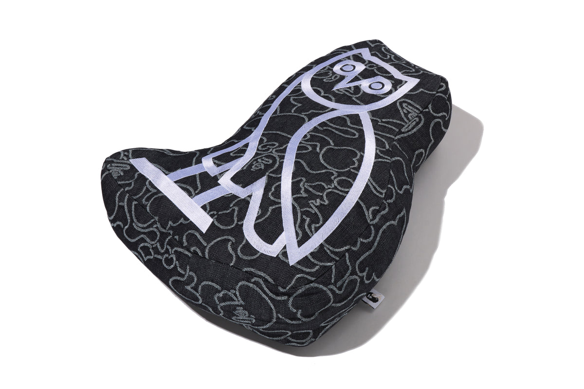 BAPE X OVO NEON 1ST CAMO JACQUARD DENIM CUSHION