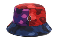 COLOR CAMO CRAZY PATTERN BUCKET HAT