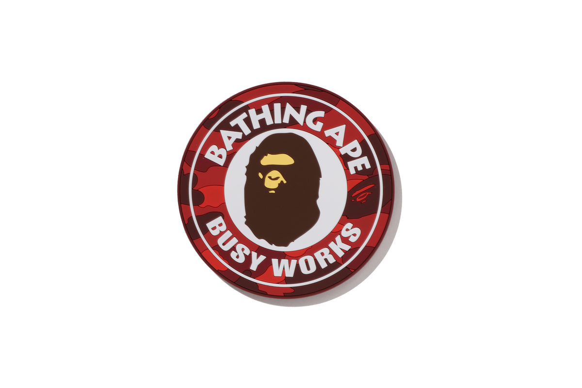 COLOR CAMO BUSY WORKS RUBBER COASTER