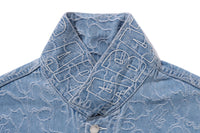 DENIM-JACKE „LINE“ MIT CAMO-MUSTER