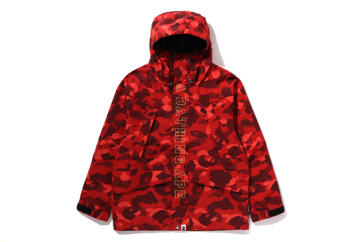 Camo Jackets Bape Rain Jacket COLOR CAMO SNOWBOARD JACKET MENS –