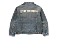 DISTRESSED 13OZ DENIM TRUCKER JACKET MENS