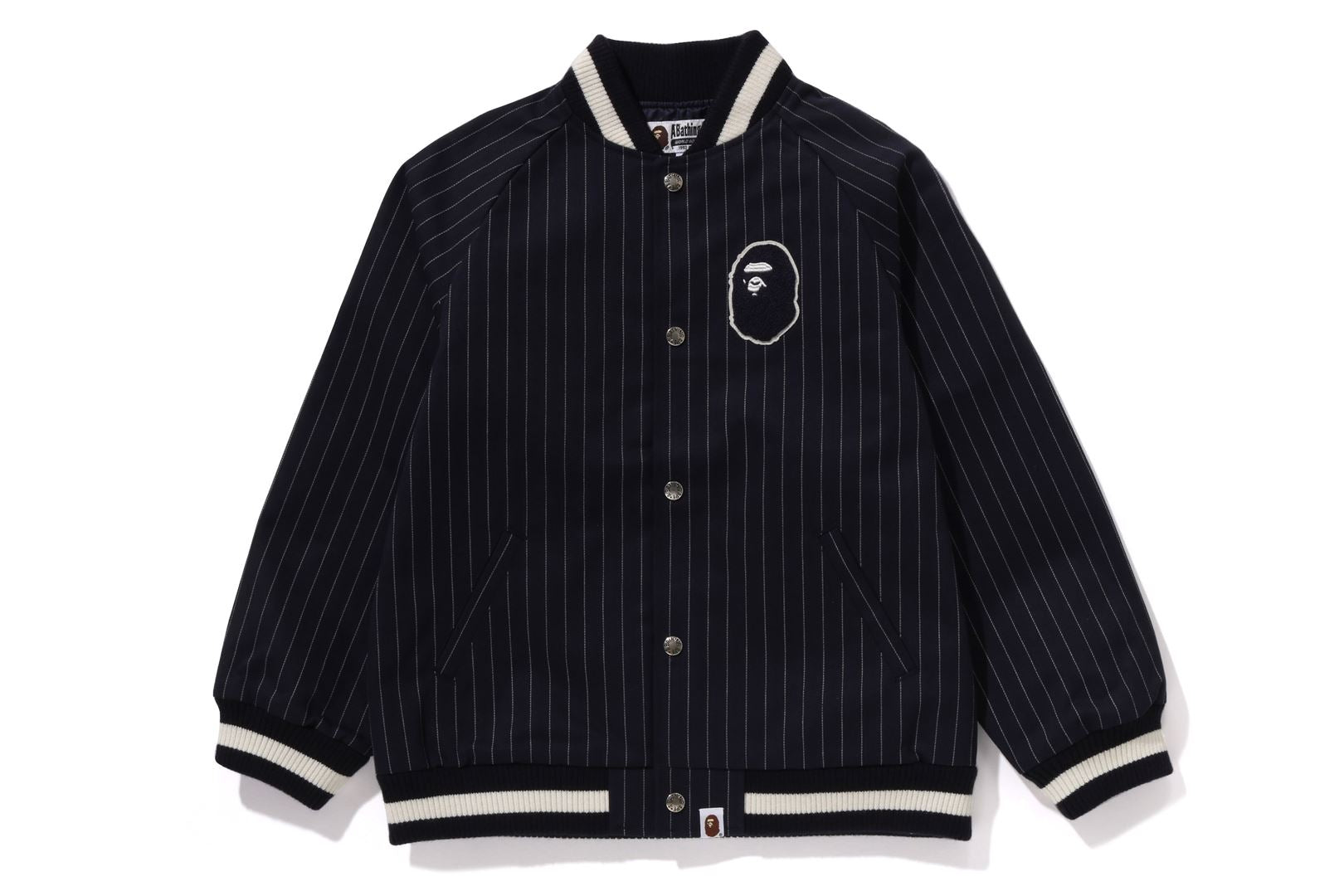 STRIPE STADIUM COTTON JACKET JR – eu.bape.com