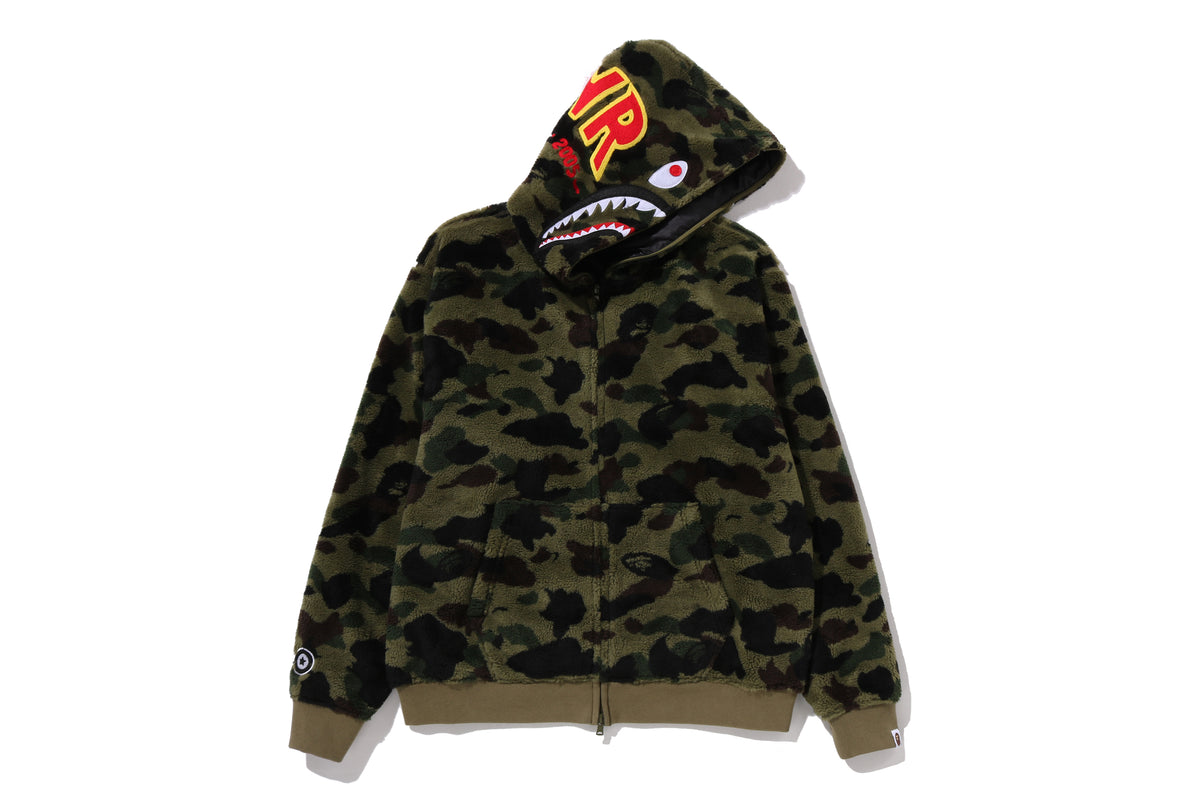 1ST CAMO 2ND SHARK BOA HOODIE JACKET