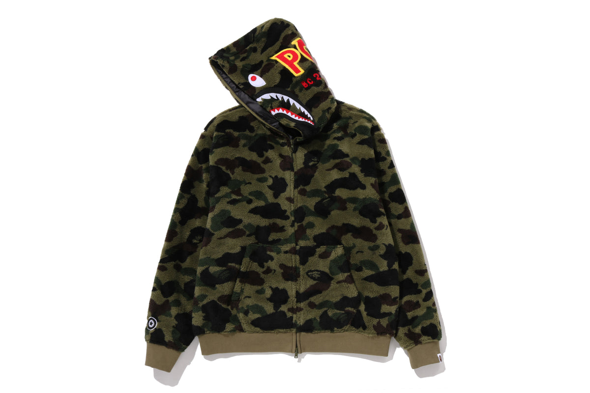 1ST CAMO 2ND SHARK BOA HOODIE JACKET
