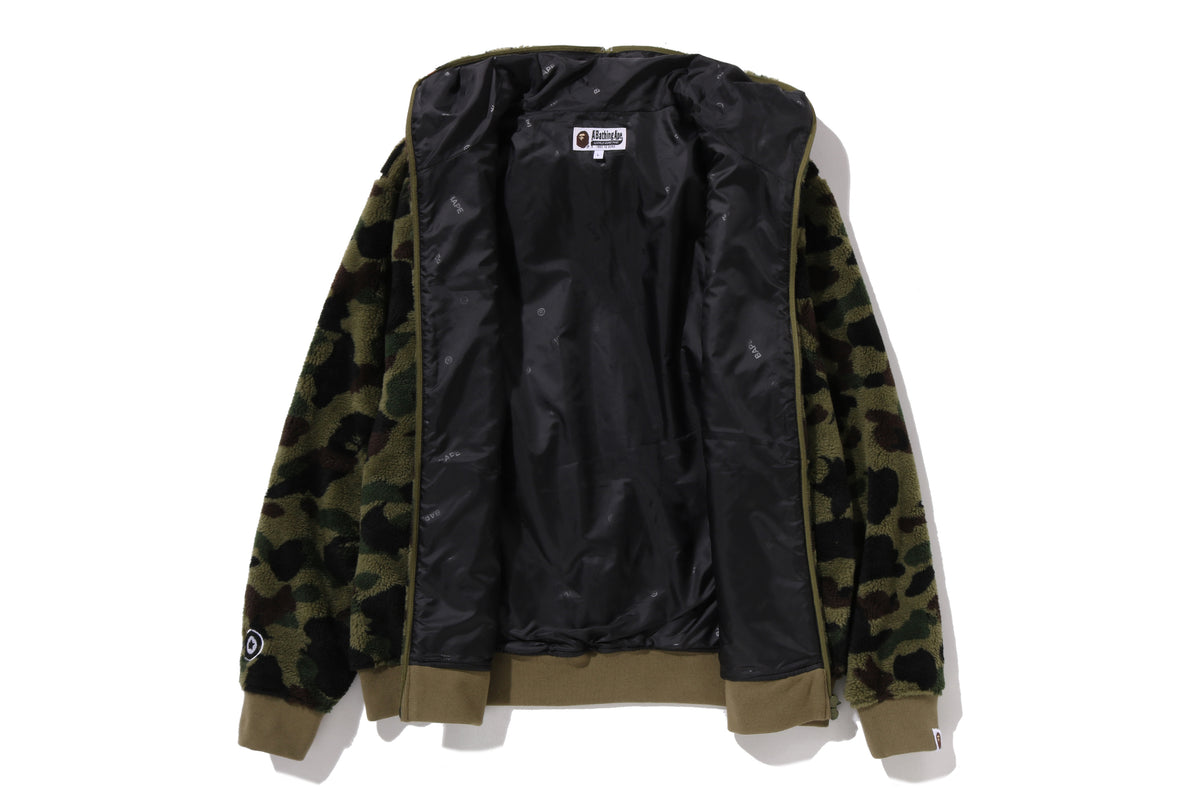 1ST CAMO 2ND SHARK BOA HOODIE JACKET