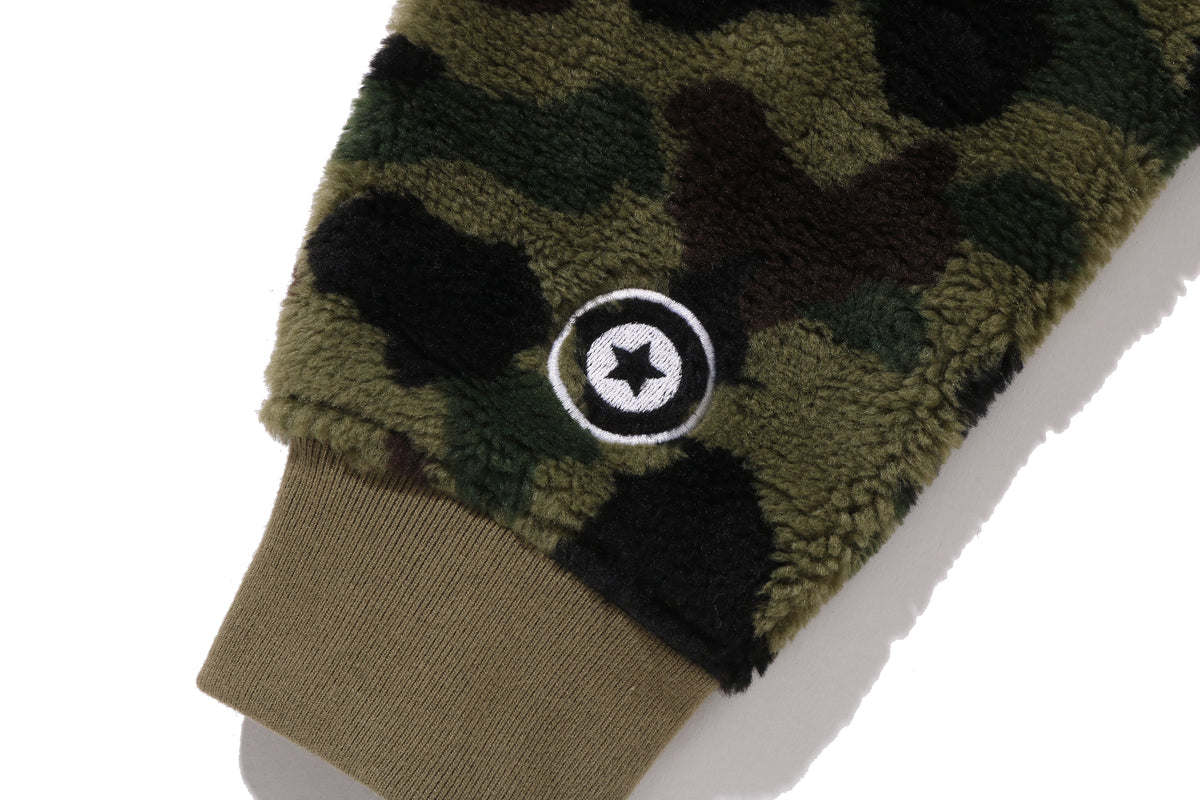 1ST CAMO 2ND SHARK BOA HOODIE JACKET