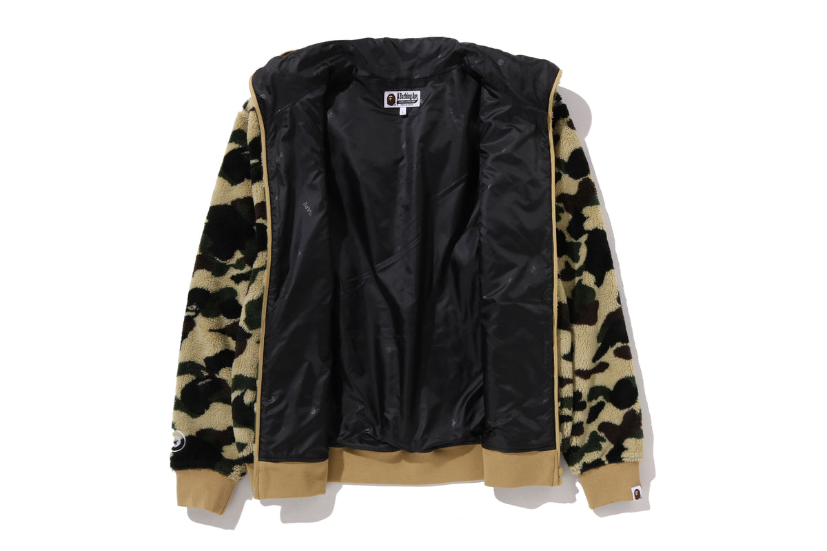 1ST CAMO 2ND SHARK BOA HOODIE JACKET
