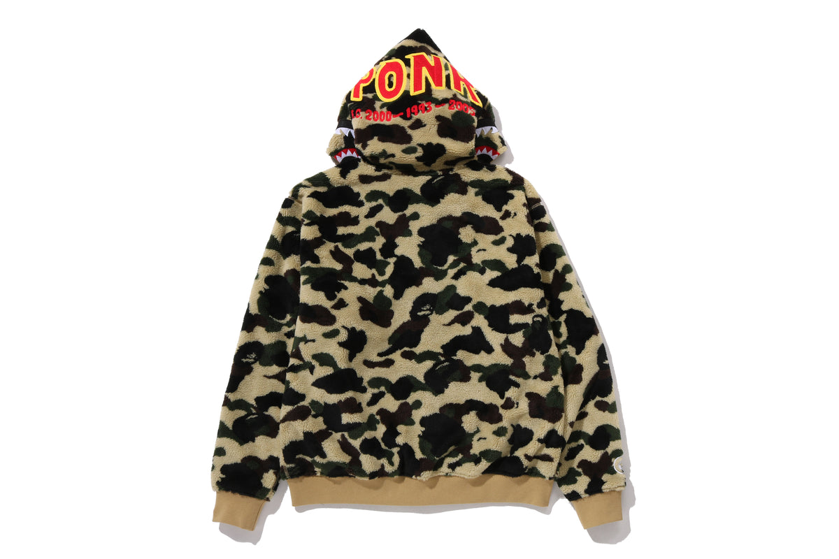 1ST CAMO 2ND SHARK BOA HOODIE JACKET