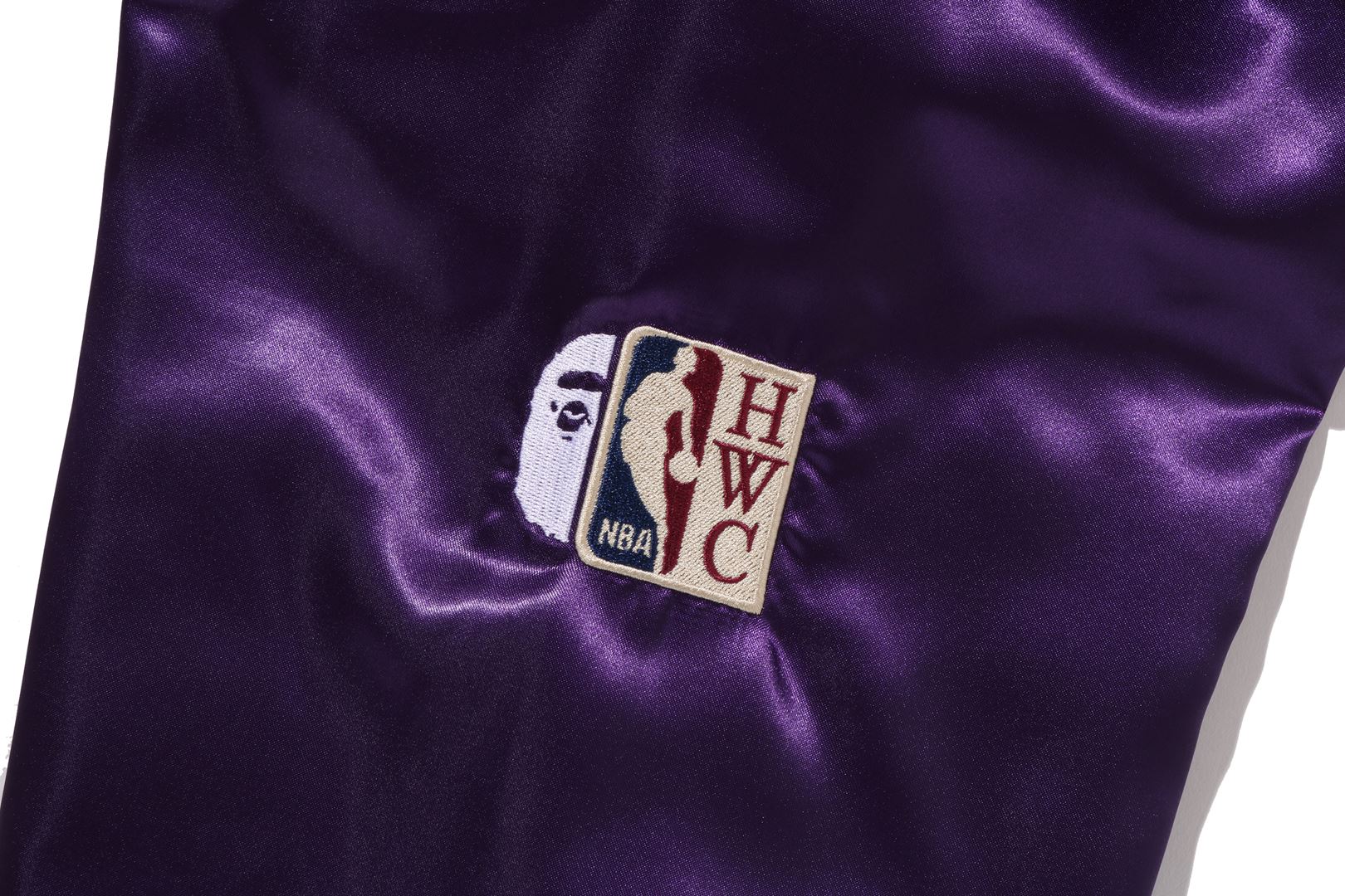BAPE X M&N NBA - LOS ANGELES LAKERS SATIN JACKET – eu.bape.com
