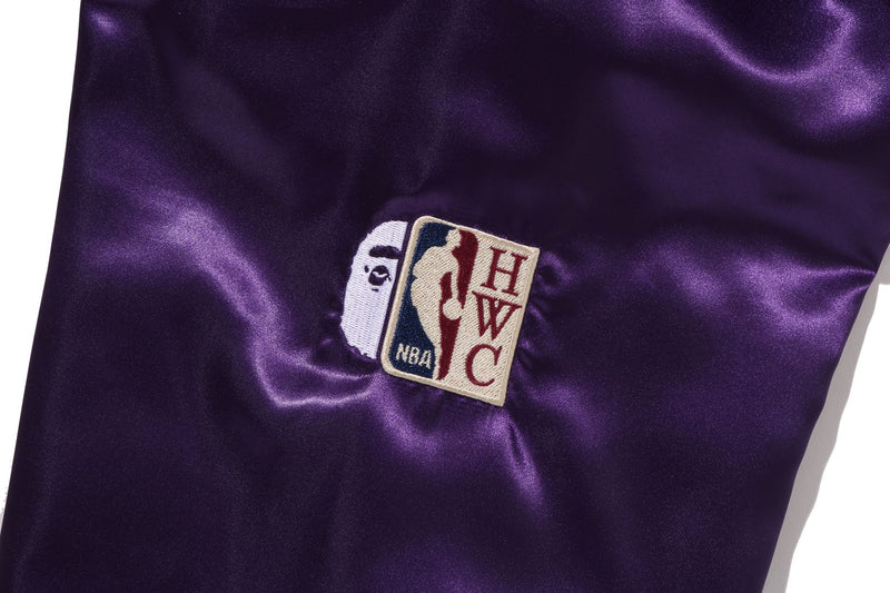 BAPE X M&N NBA - LOS ANGELES LAKERS SATIN JACKET
