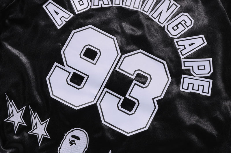 BAPE X M&N NBA - NEW JERSEY NETS SATIN JACKET