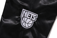 BAPE X M&N NBA - NEW JERSEY NETS SATIN JACKET