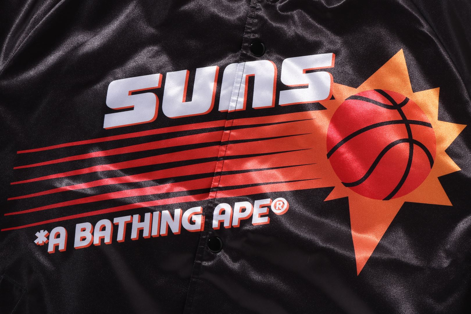 BAPE X M&N NBA - PHOENIX SUNS SATIN JACKET – eu.bape.com