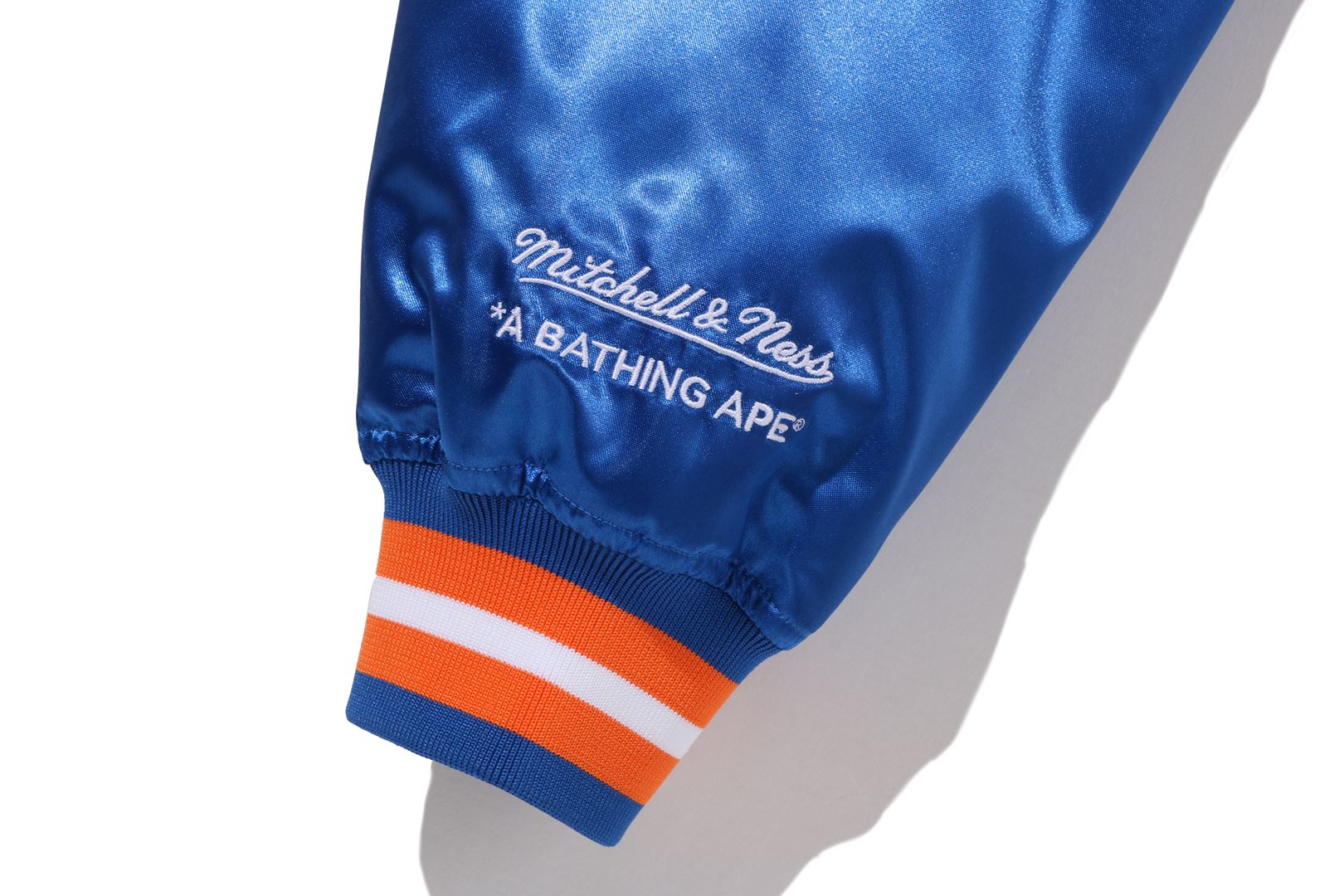 BAPE X M&N NBA - NEW YORK KNICKS SATIN JACKET – eu.bape.com