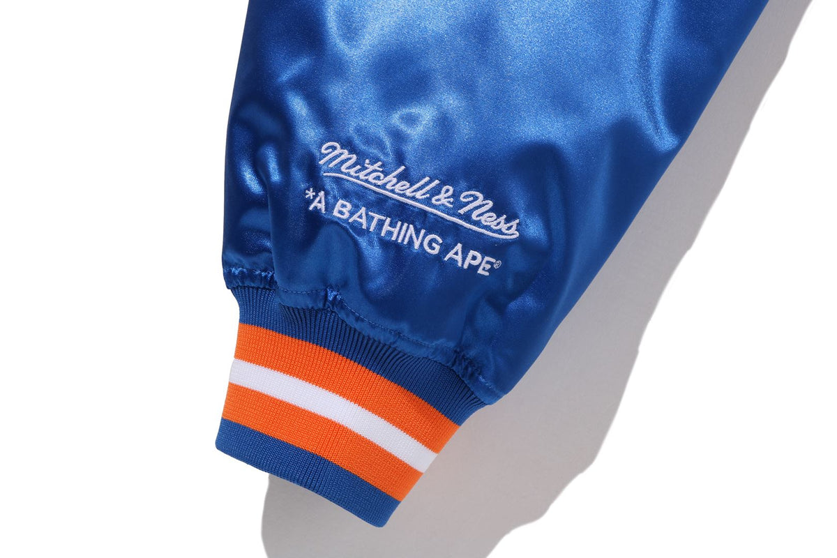 BAPE X M&N NBA - NEW YORK KNICKS SATIN JACKET