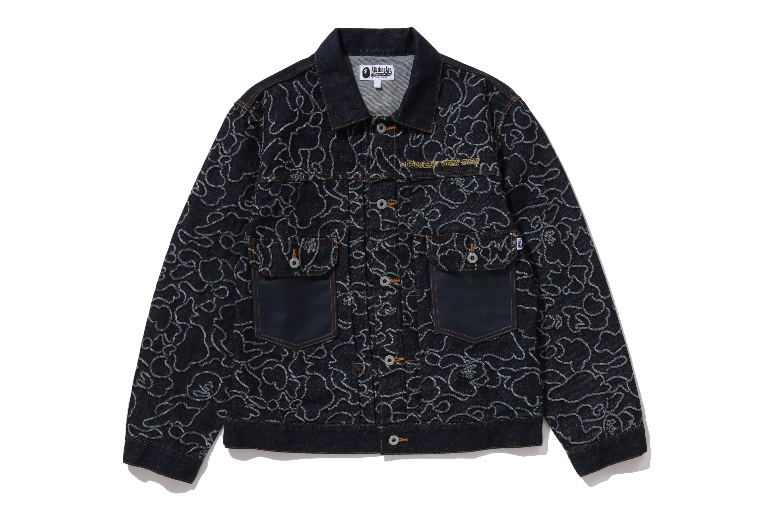 BAPE X OVO NEON 1ST CAMO JACQUARD DENIM JACKET – eu.bape.com