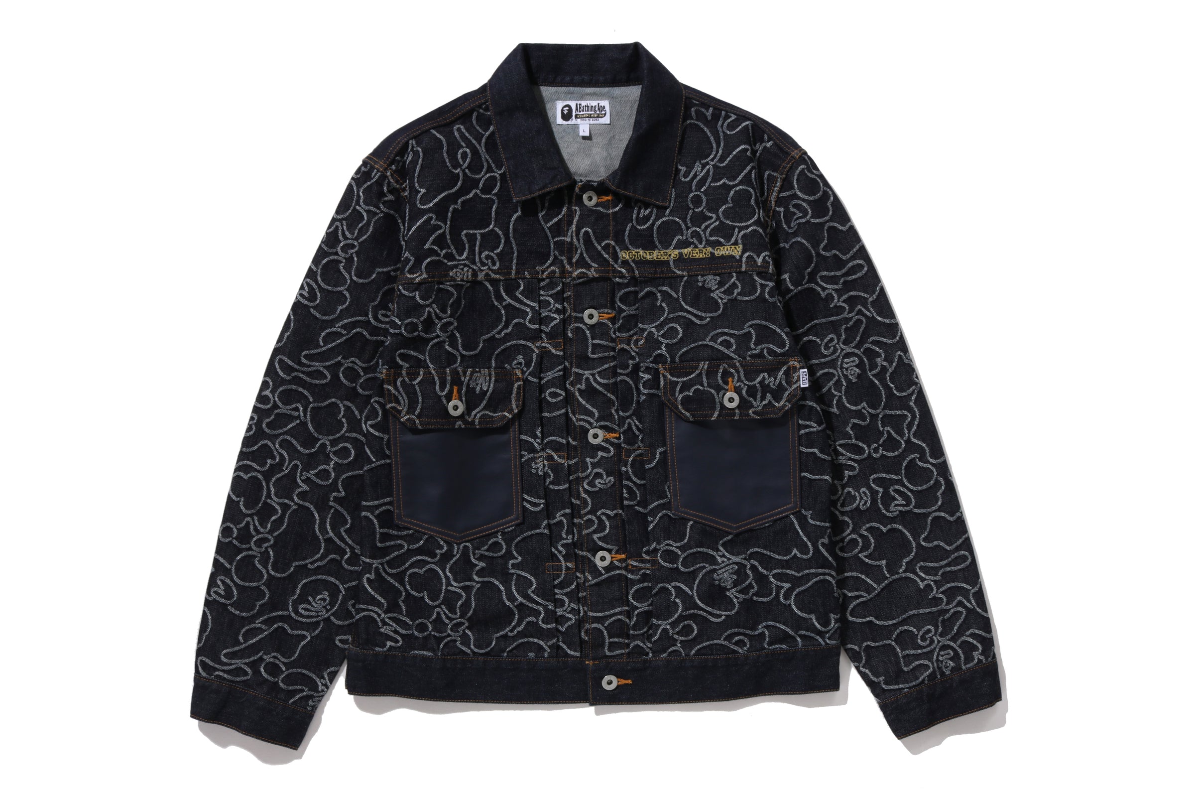 BAPE X OVO NEON 1ST CAMO JACQUARD DENIM JACKET – eu.bape.com