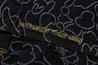 BAPE X OVO NEON 1ST CAMO JACQUARD DENIM JACKET