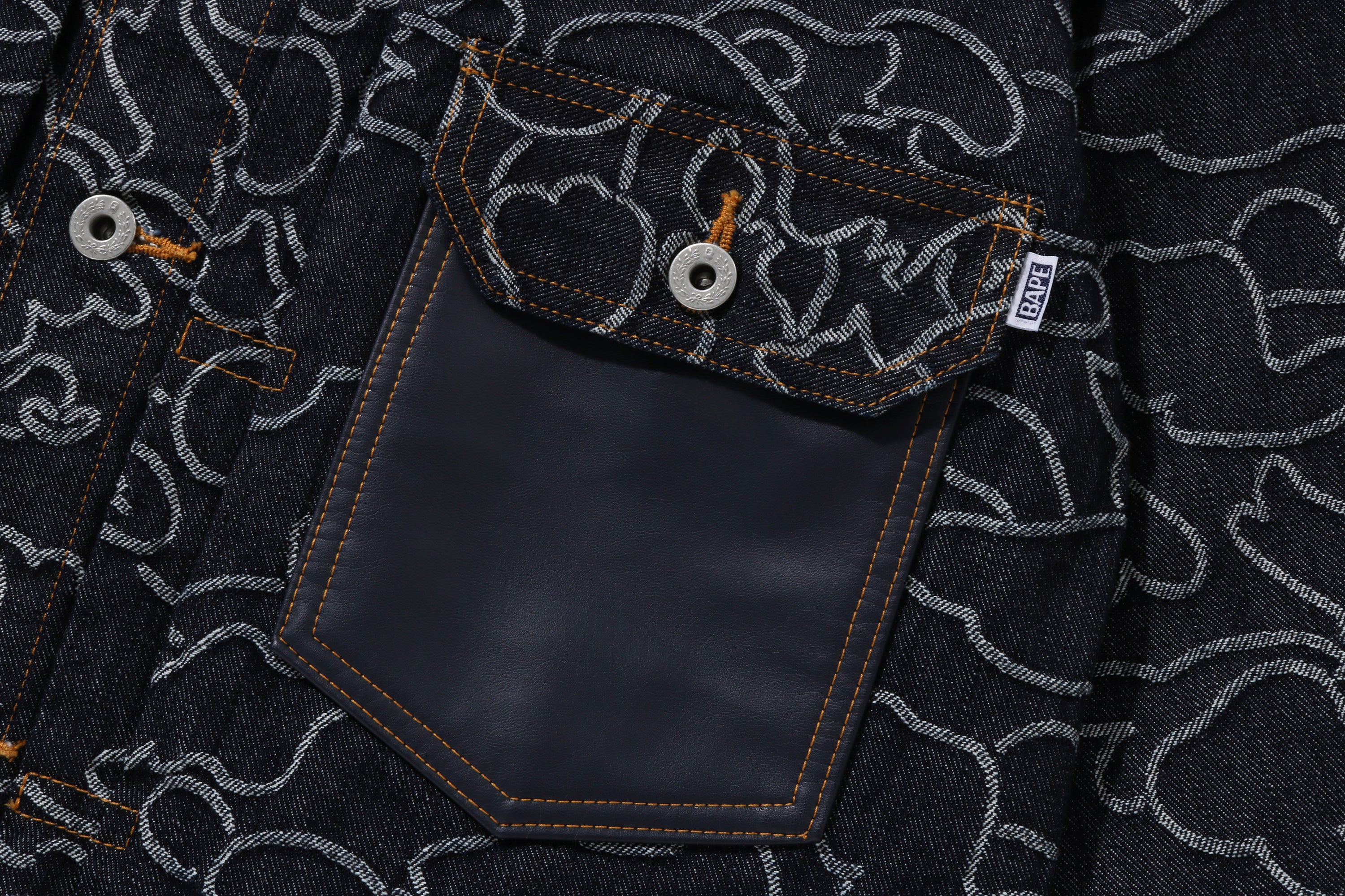 BAPE X OVO NEON 1ST CAMO JACQUARD DENIM JACKET – eu.bape.com