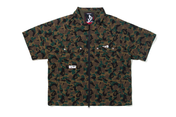 BAPE BY KAZUKI KURAISHI PIXELATE CAMO DETACHABLE ZIP JACKET